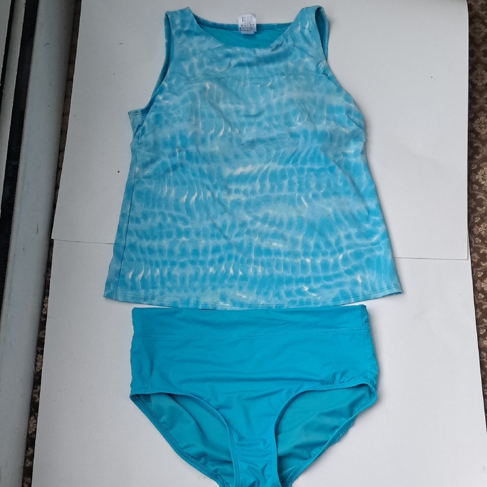 Lands' End Turquoise Swimwear